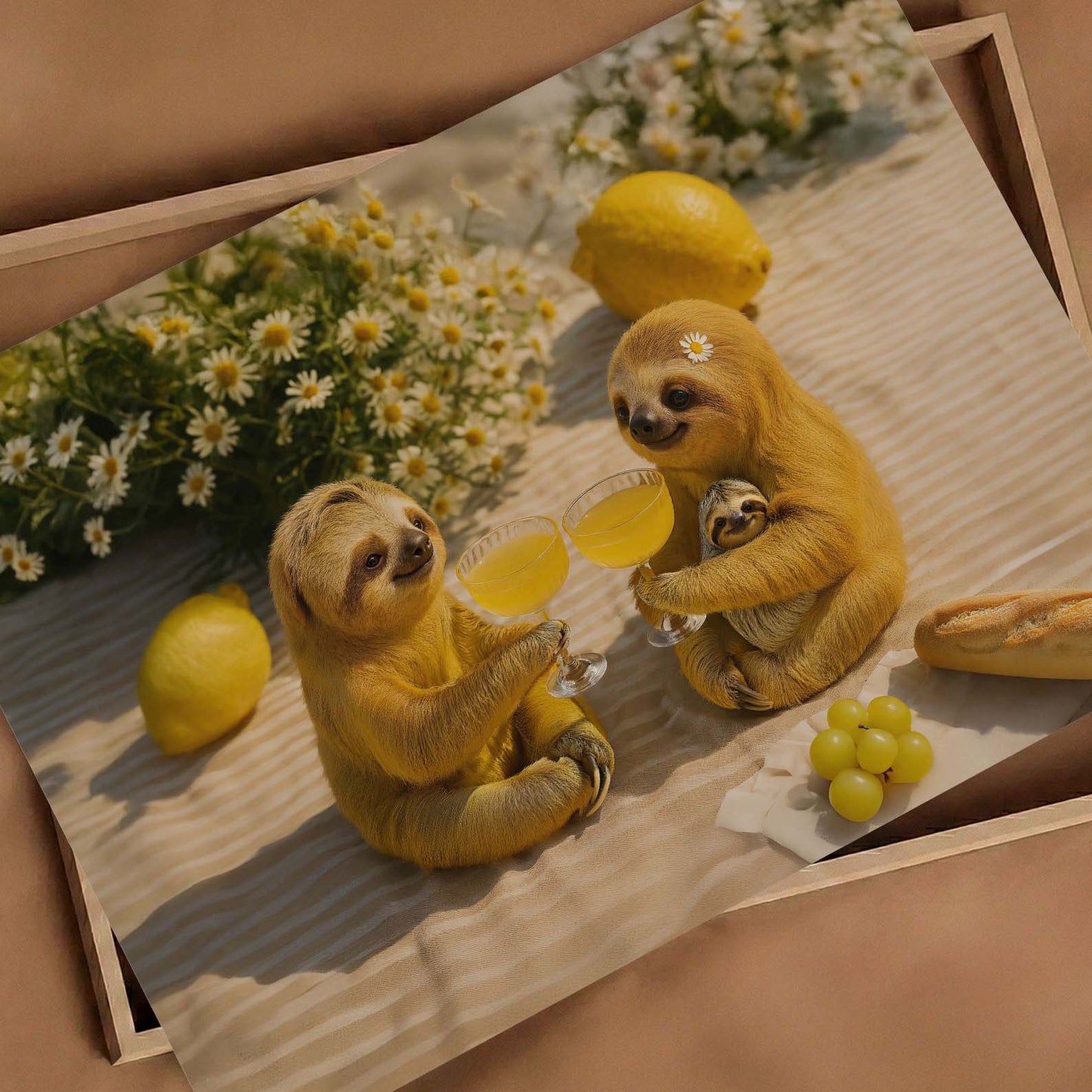 Picnic Toast I, Horizontal, Art Print