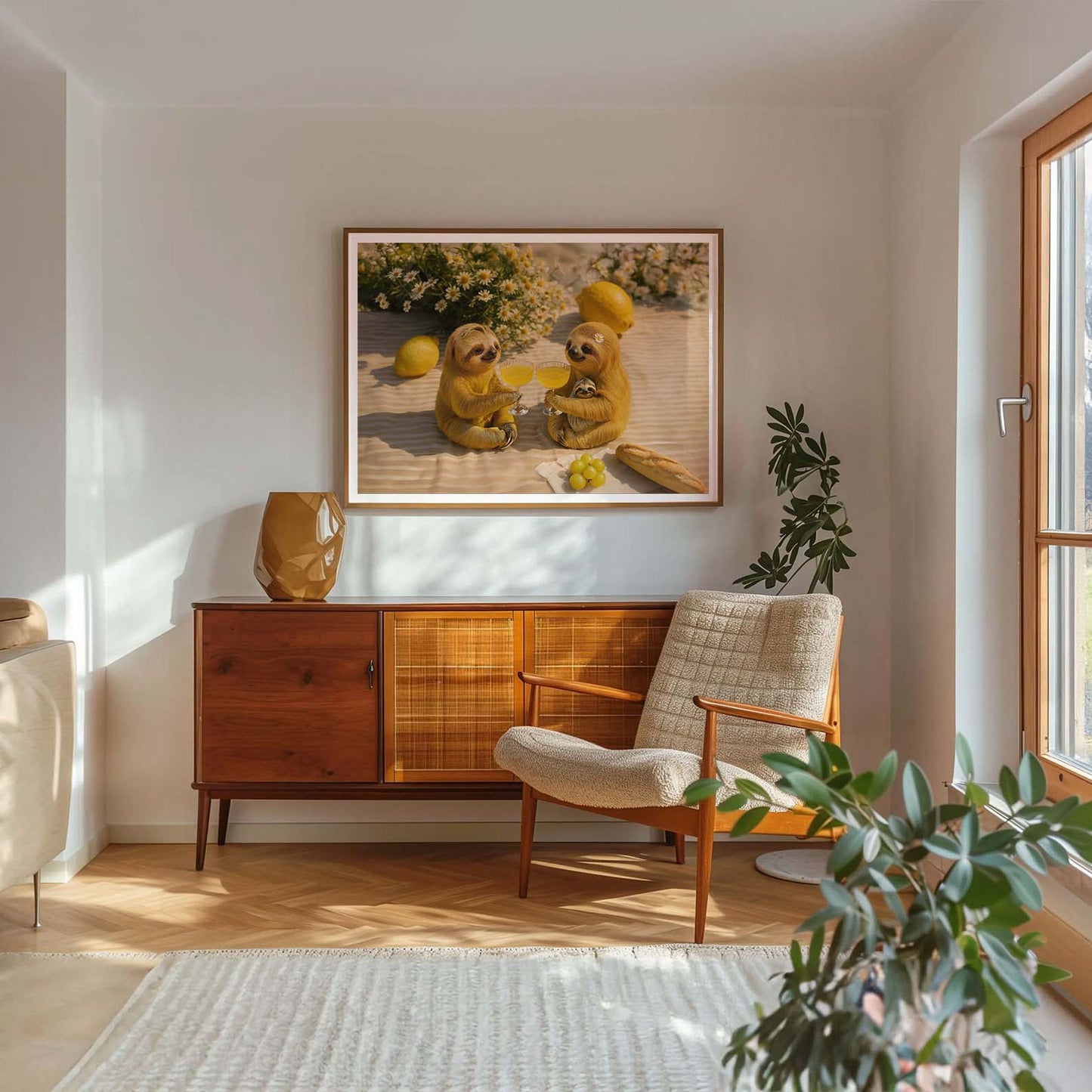 Picnic Toast I, Horizontal, Framed Art