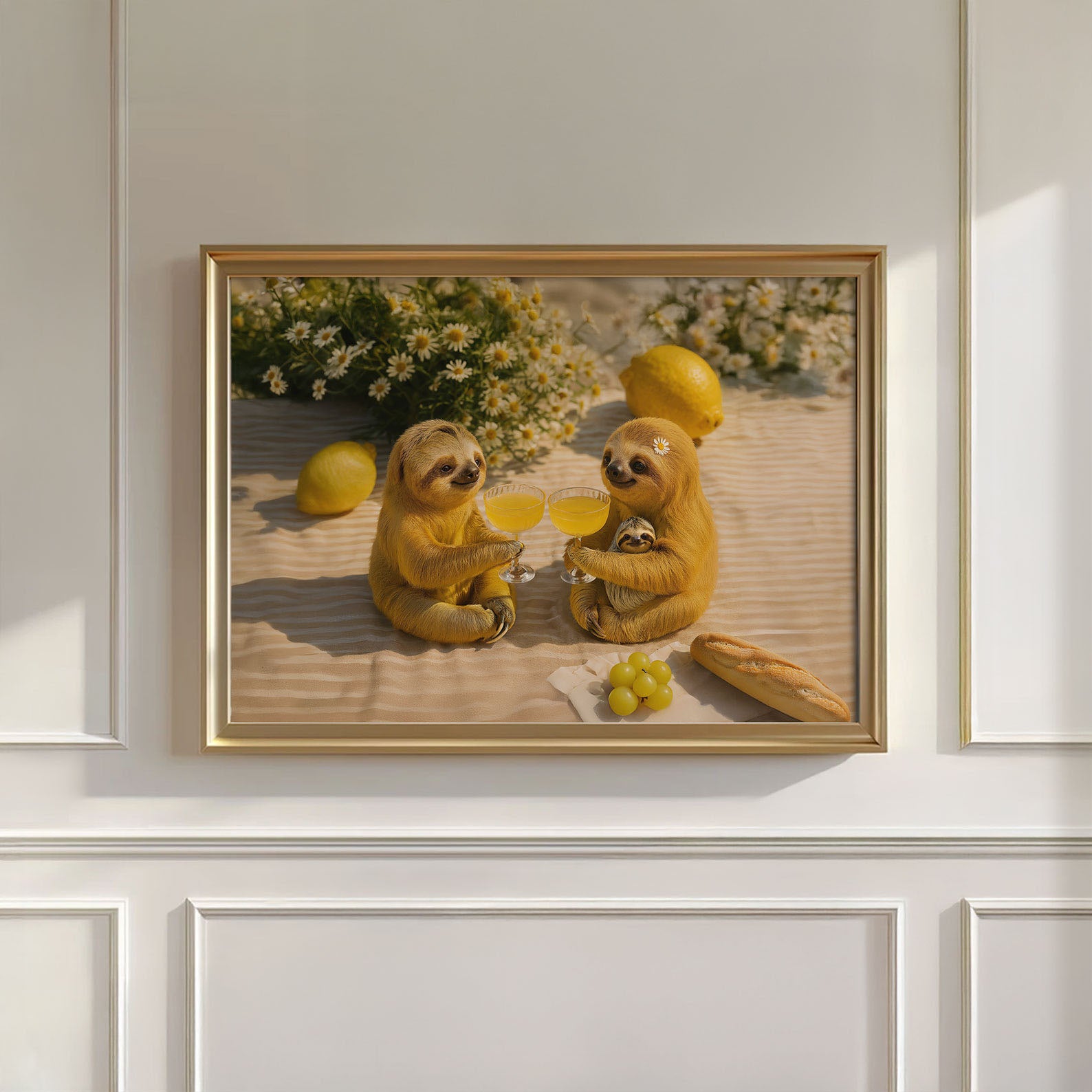 Picnic Toast I, Horizontal, Wall Art