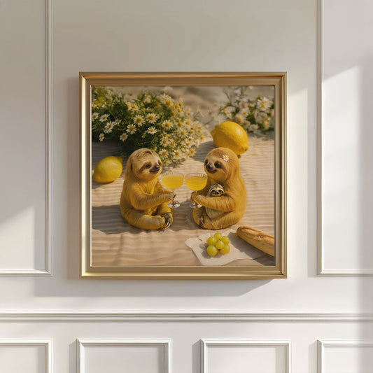 Picnic Toast I, Square, Wall Art