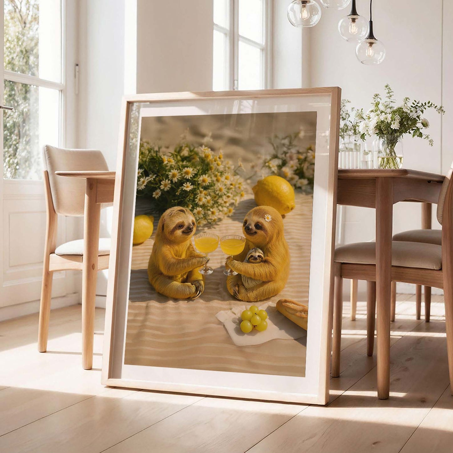 Picnic Toast I, Vertical, Framed Art
