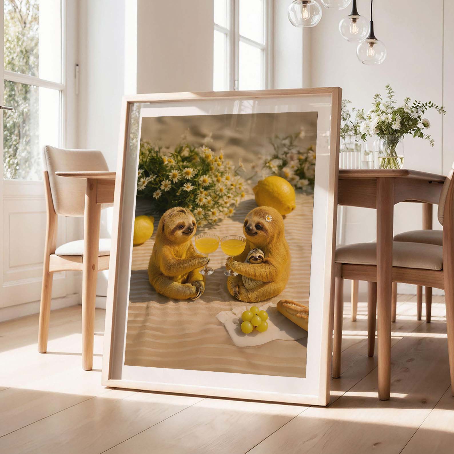 Picnic Toast I, Vertical, Framed Art