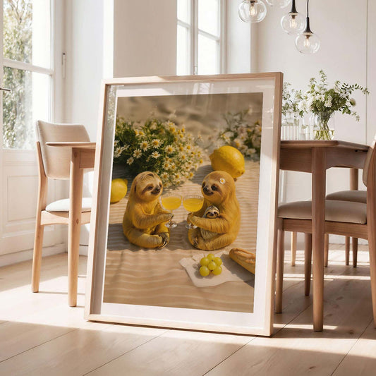 Picnic Toast I, Vertical, Framed Art