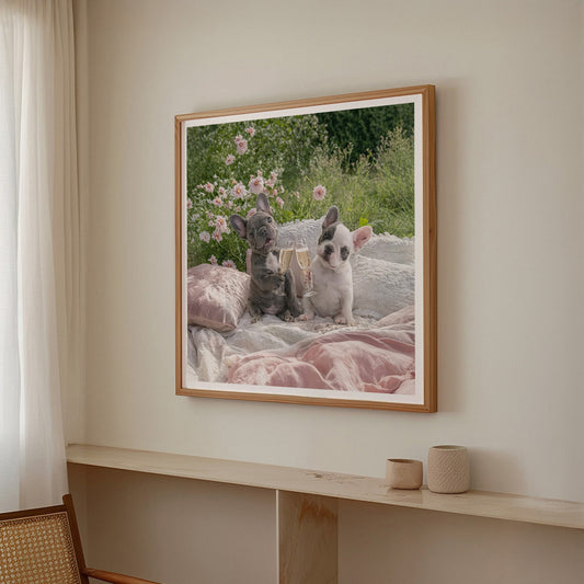 Picnic Toast, Square, Framed Art
