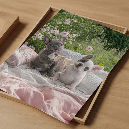 Picnic Toast, Vertical, Art Print