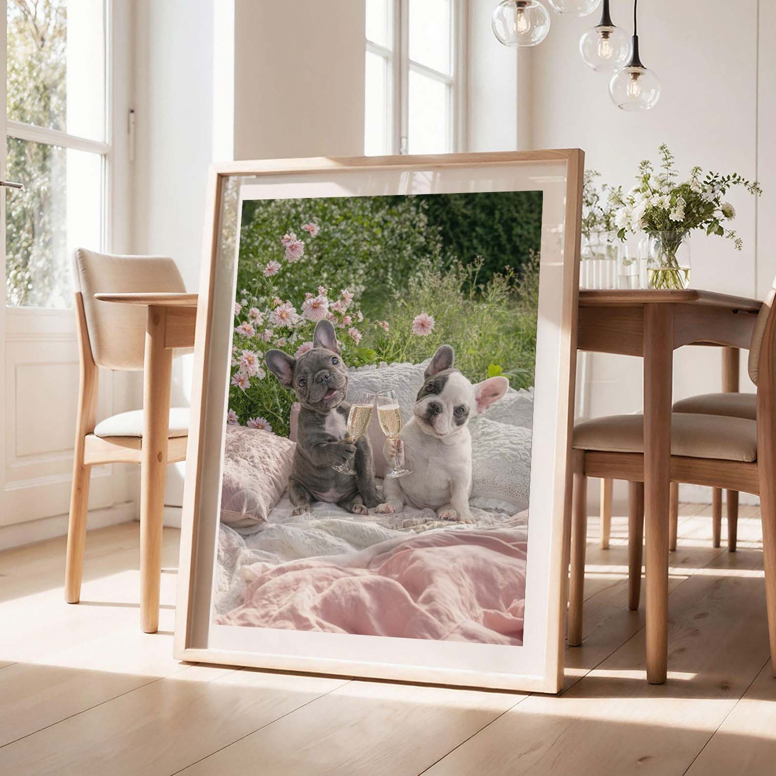 Picnic Toast, Vertical, Framed Art