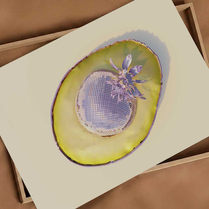 Pink Avocado, Horizontal, Art Print