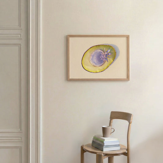 Pink Avocado, Horizontal, Framed Art