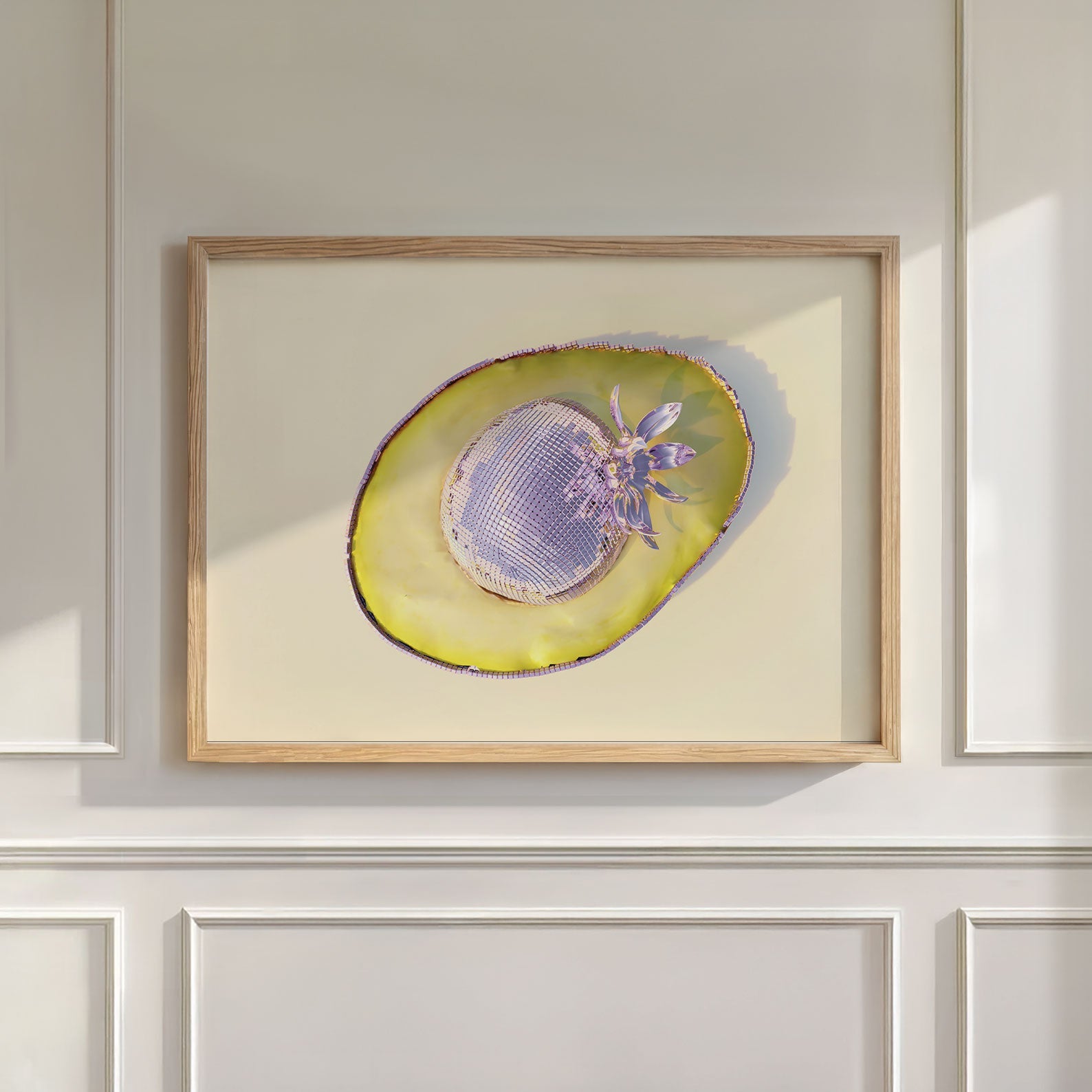 Pink Avocado, Horizontal, Wall Art