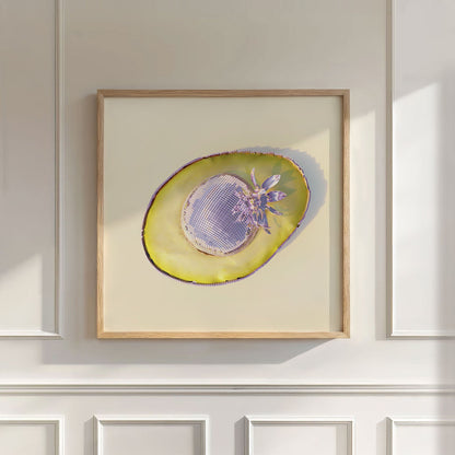 Pink Avocado, Square, Wall Art