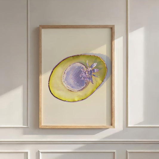 Pink Avocado, Vertical, Wall Art