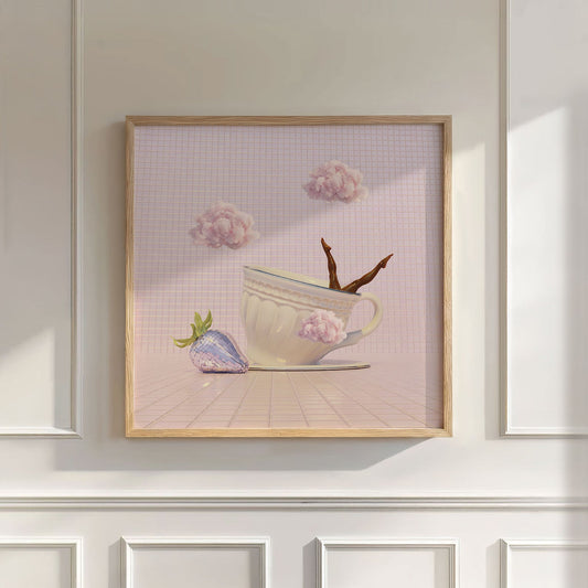 Pink Dance, Square, Wall Art