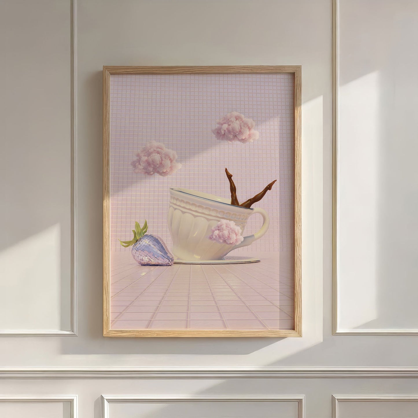 Pink Dance, Vertical, Wall Art
