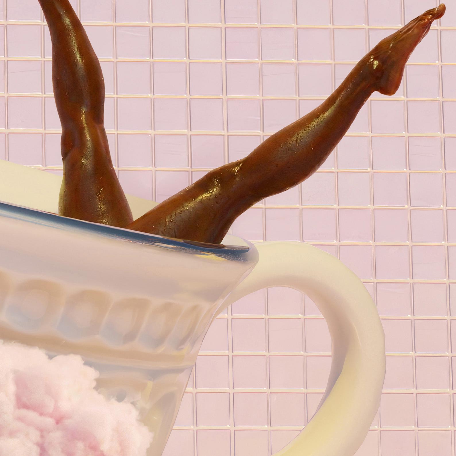High Definition Print Quality Detail Of Pink Dance
