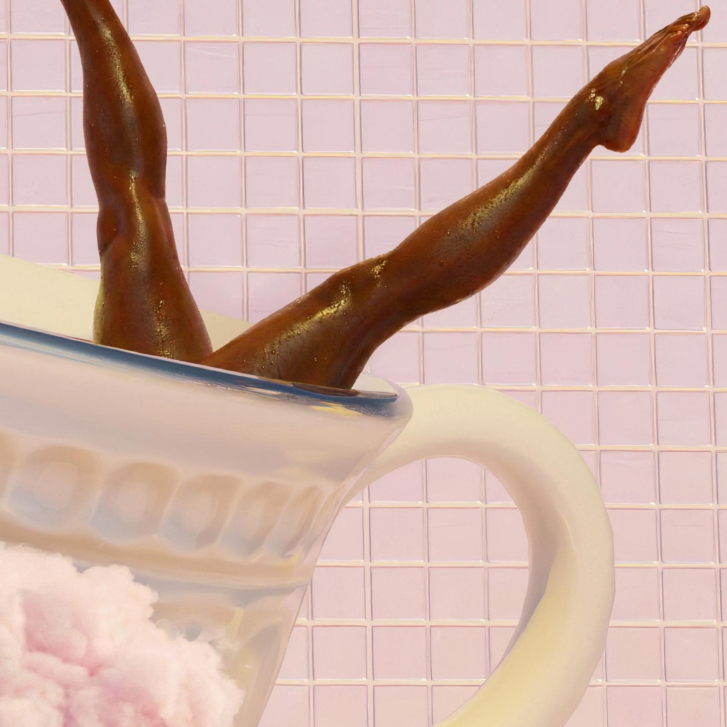 High Definition Print Quality Detail Of Pink Dance