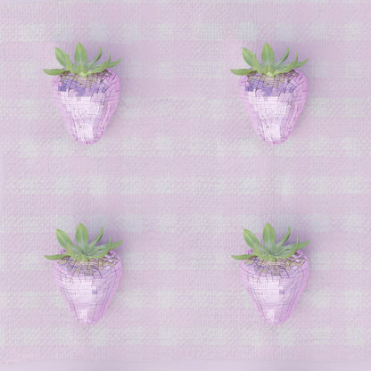 High Resolution Art Texture Of Pink Disco Berry Grid