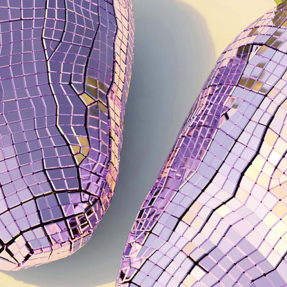 Extreme Close Up Detail Of Pink Disco Strawberries