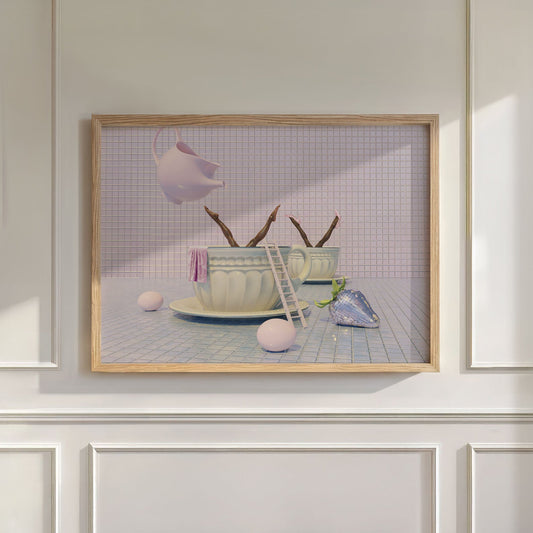 Pink Duet, Horizontal, Wall Art