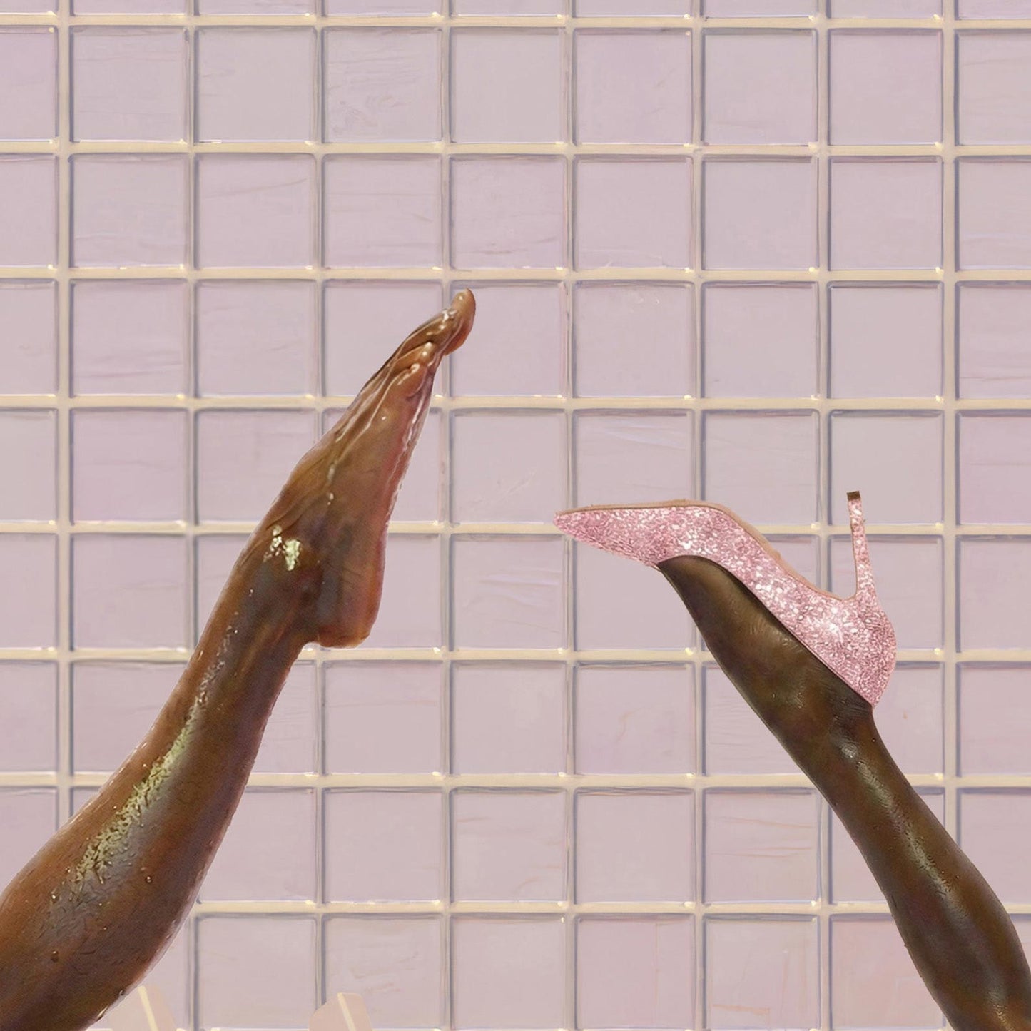 Extreme Close Up Detail Of Pink Duet