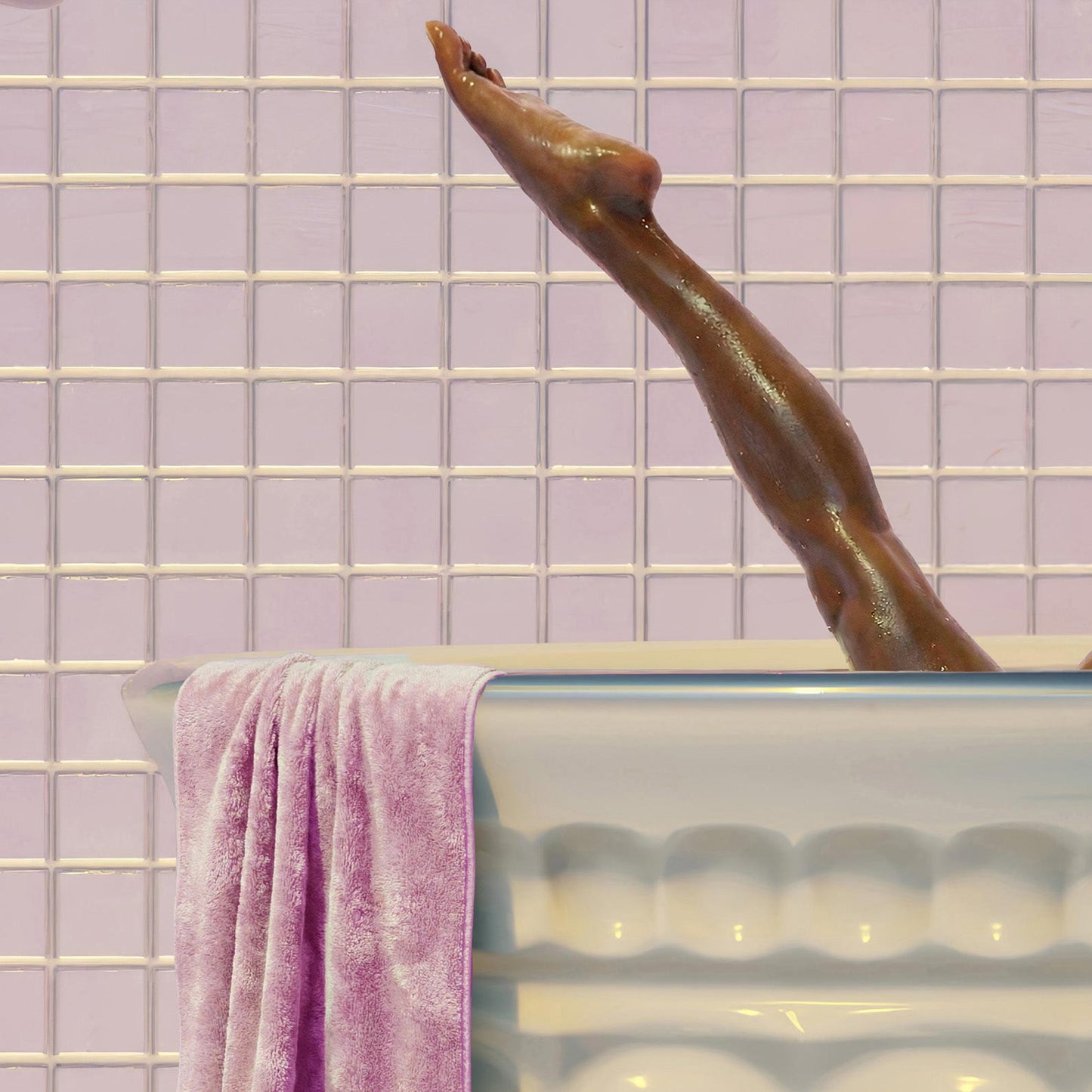 High Resolution Art Texture Of Pink Duet