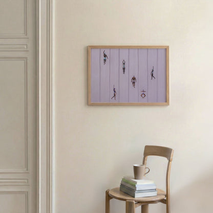 Pink Escape, Horizontal, Framed Art