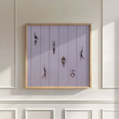 Pink Escape, Square, Wall Art