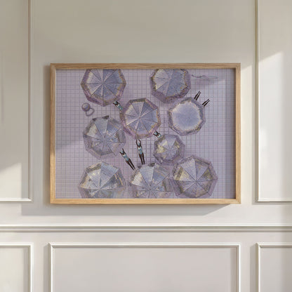 Pink Parasols, Horizontal