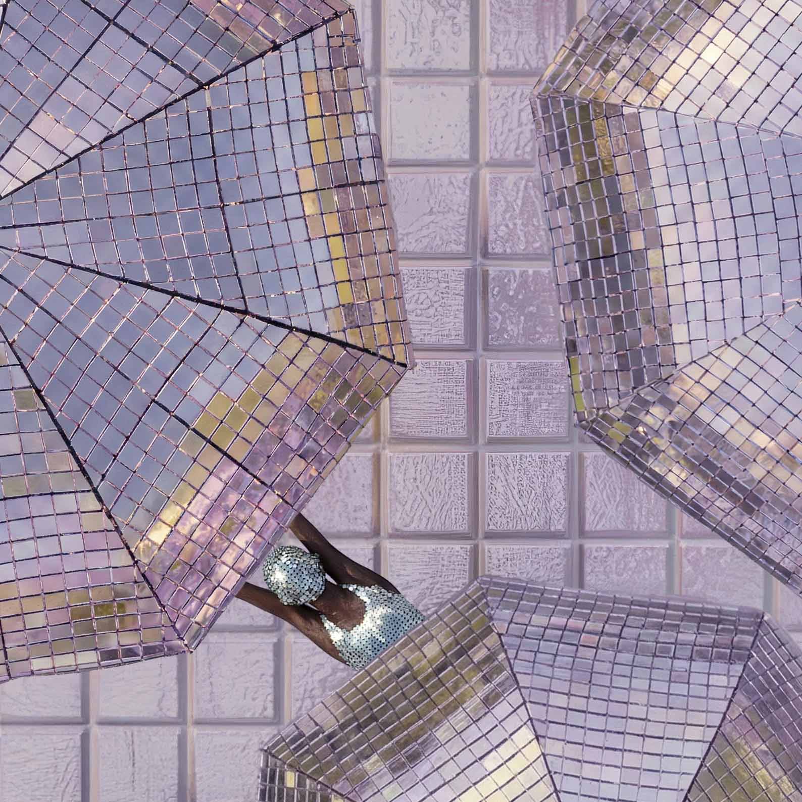 High Resolution Art Texture Of Pink Parasols