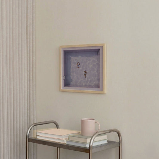 Pink Summer B, Square, Framed Art