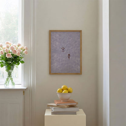 Pink Summer, Vertical, Framed Art