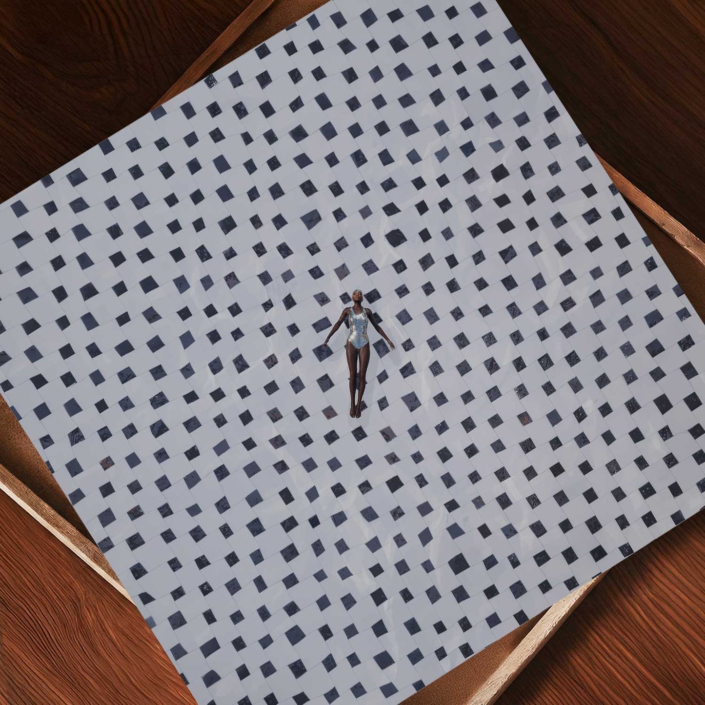 Pool Bliss, Square, Art Print