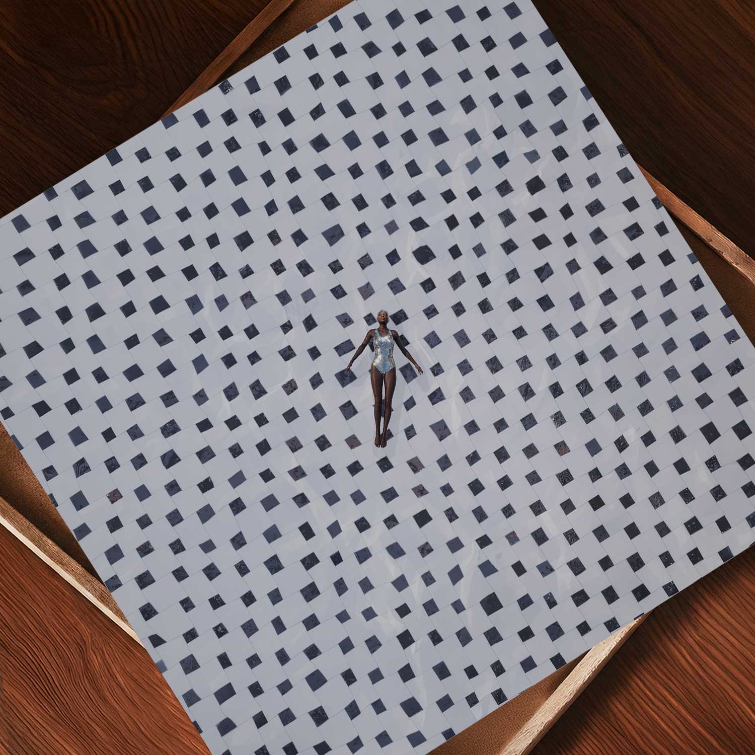 Pool Bliss, Square, Art Print