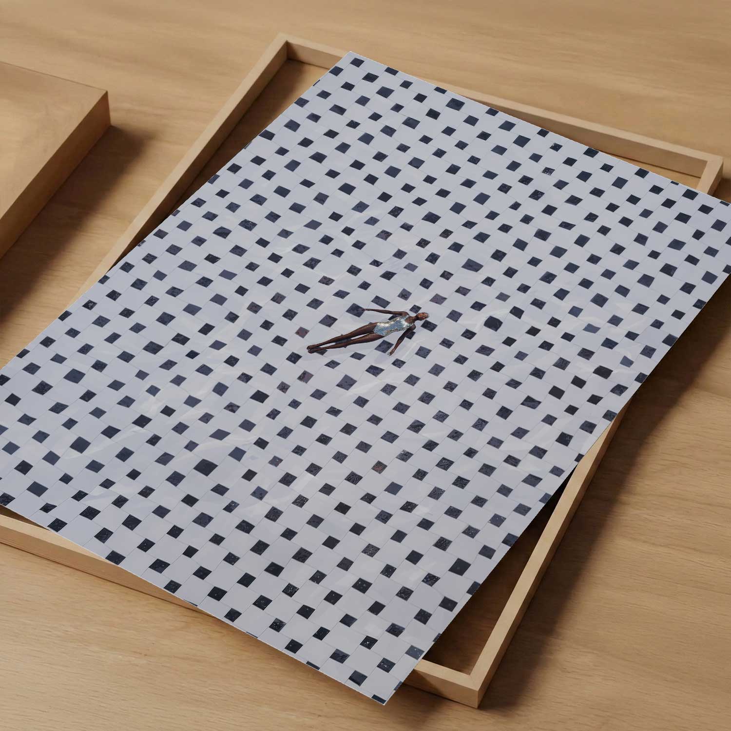 Pool Bliss, Vertical, Art Print