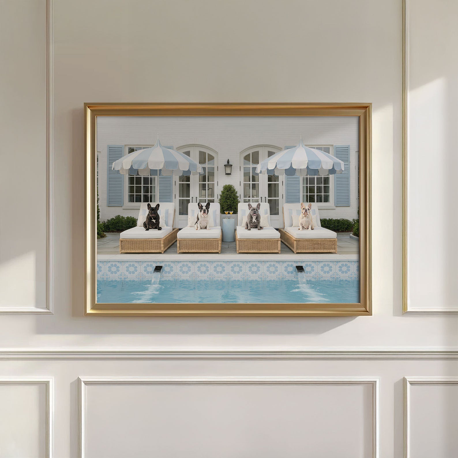 Pool Day, Horizontal, Wall Art