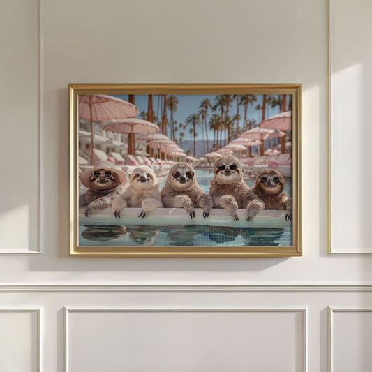 Poolside Paradise II, Horizontal, Wall Art