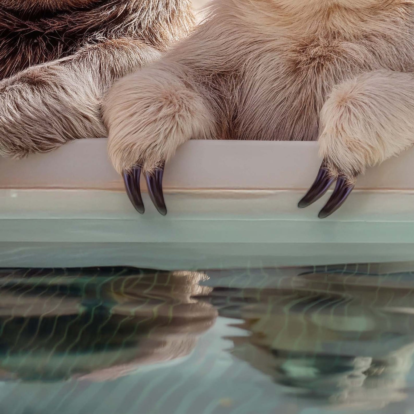 High Definition Print Quality Detail Of Poolside Paradise II
