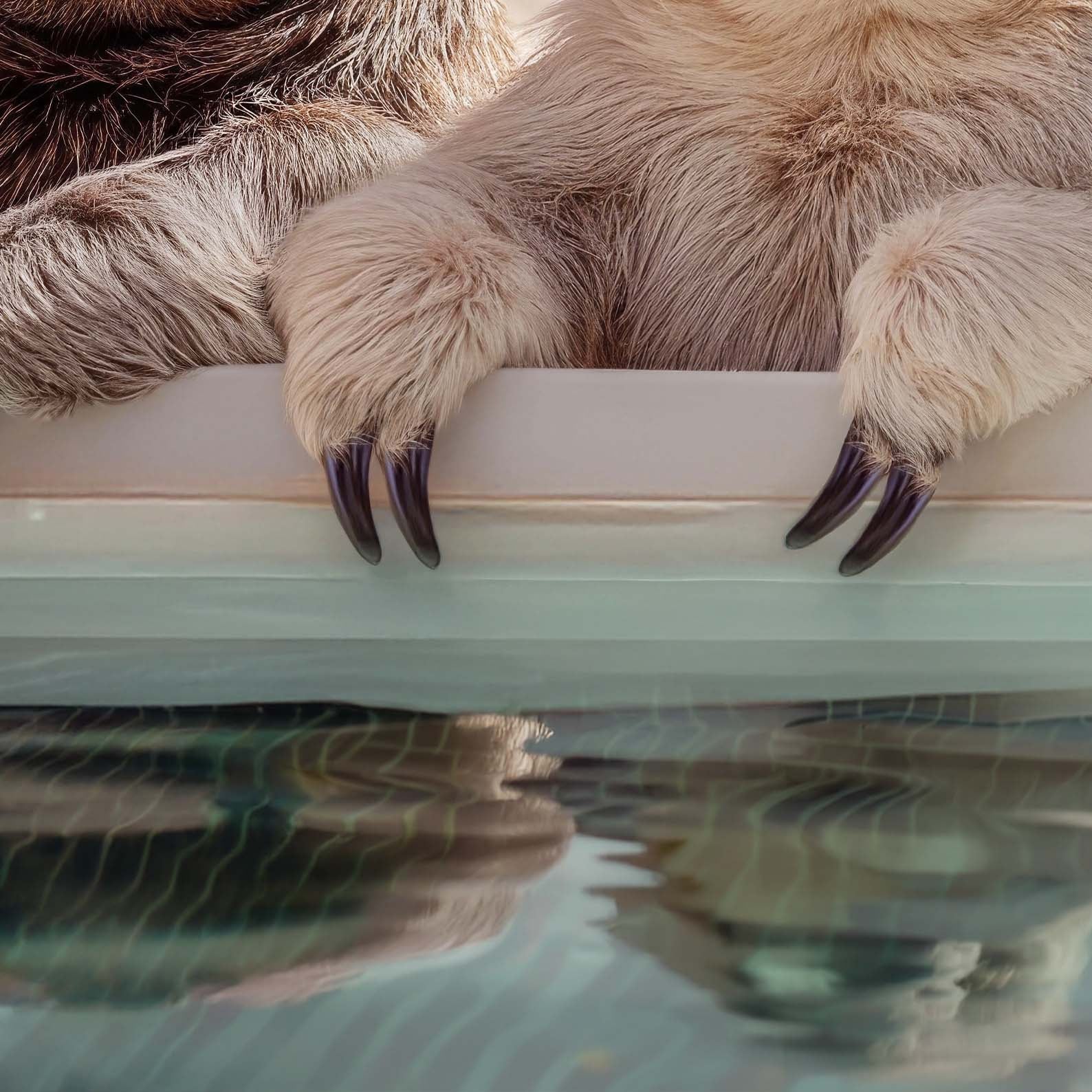 High Definition Print Quality Detail Of Poolside Paradise II
