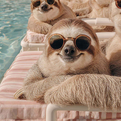 High Resolution Art Texture Of Poolside Paradise I