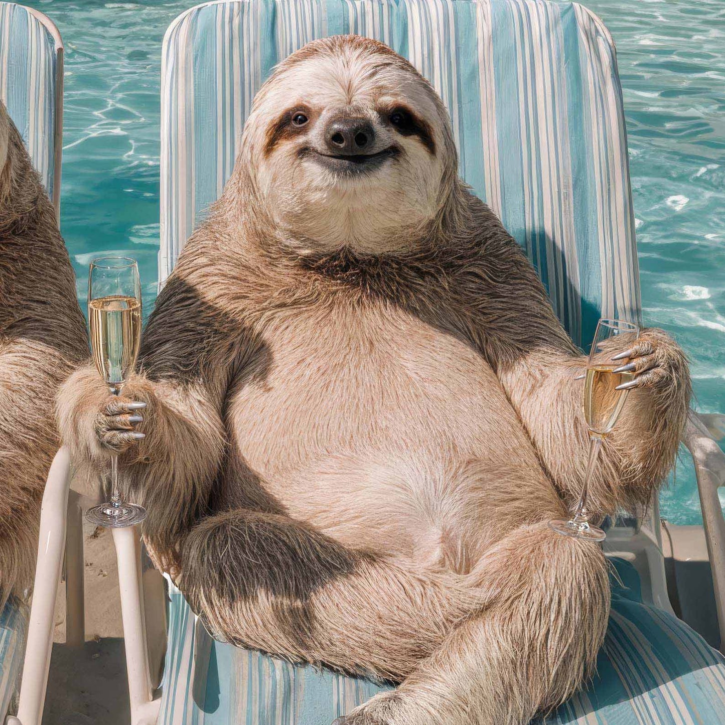 High Resolution Art Texture Of Poolside Sips