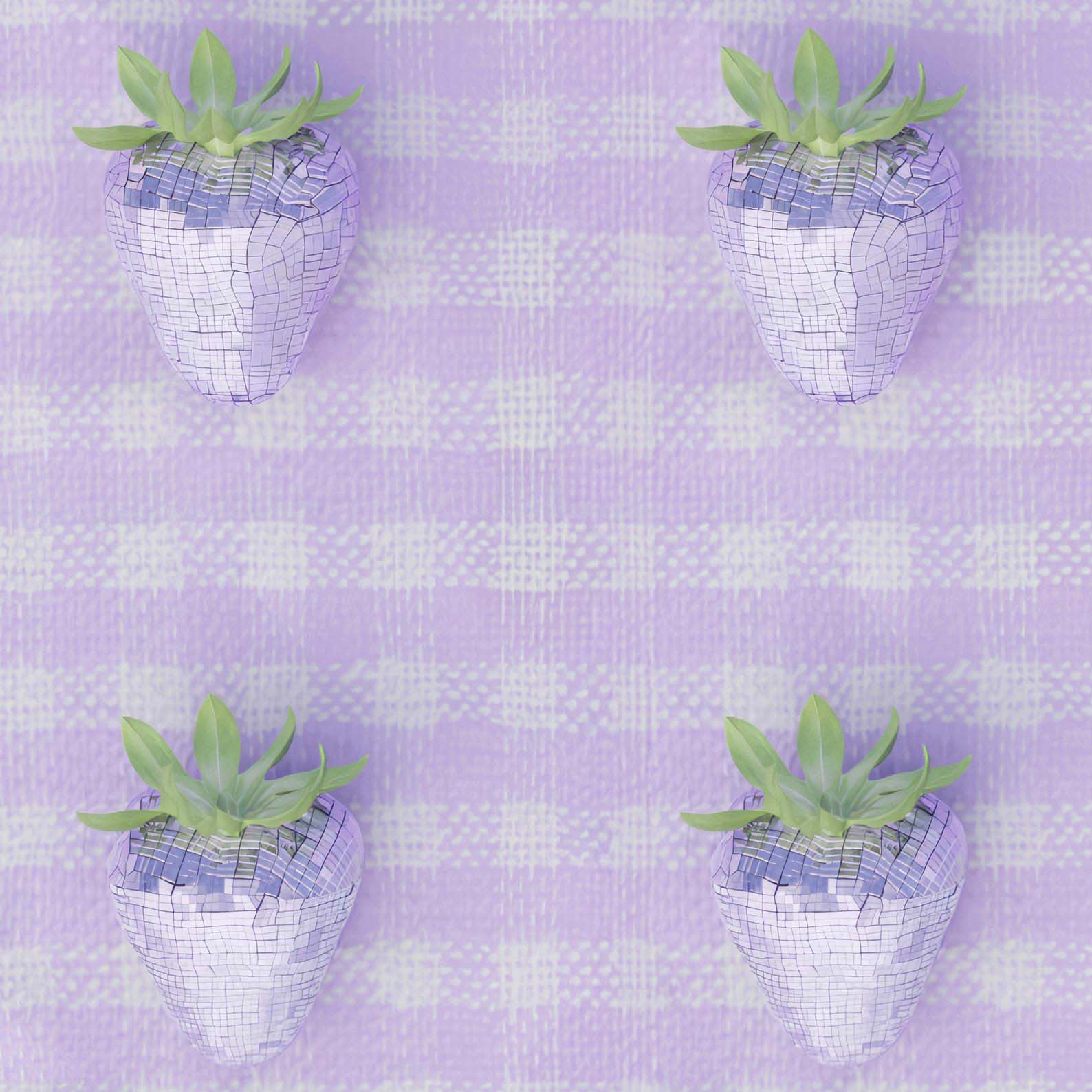 High Resolution Art Texture Of Purple Disco Berry Grid