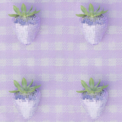 High Resolution Art Texture Of Purple Disco Berry Grid