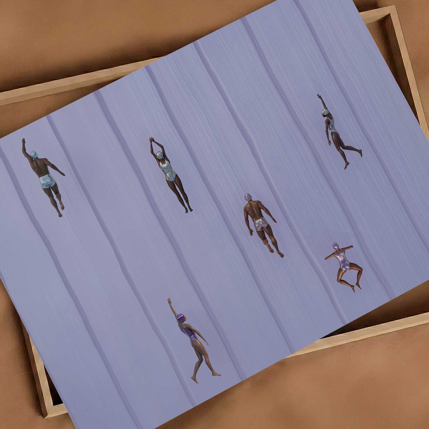 Purple Escape, Horizontal, Art Print