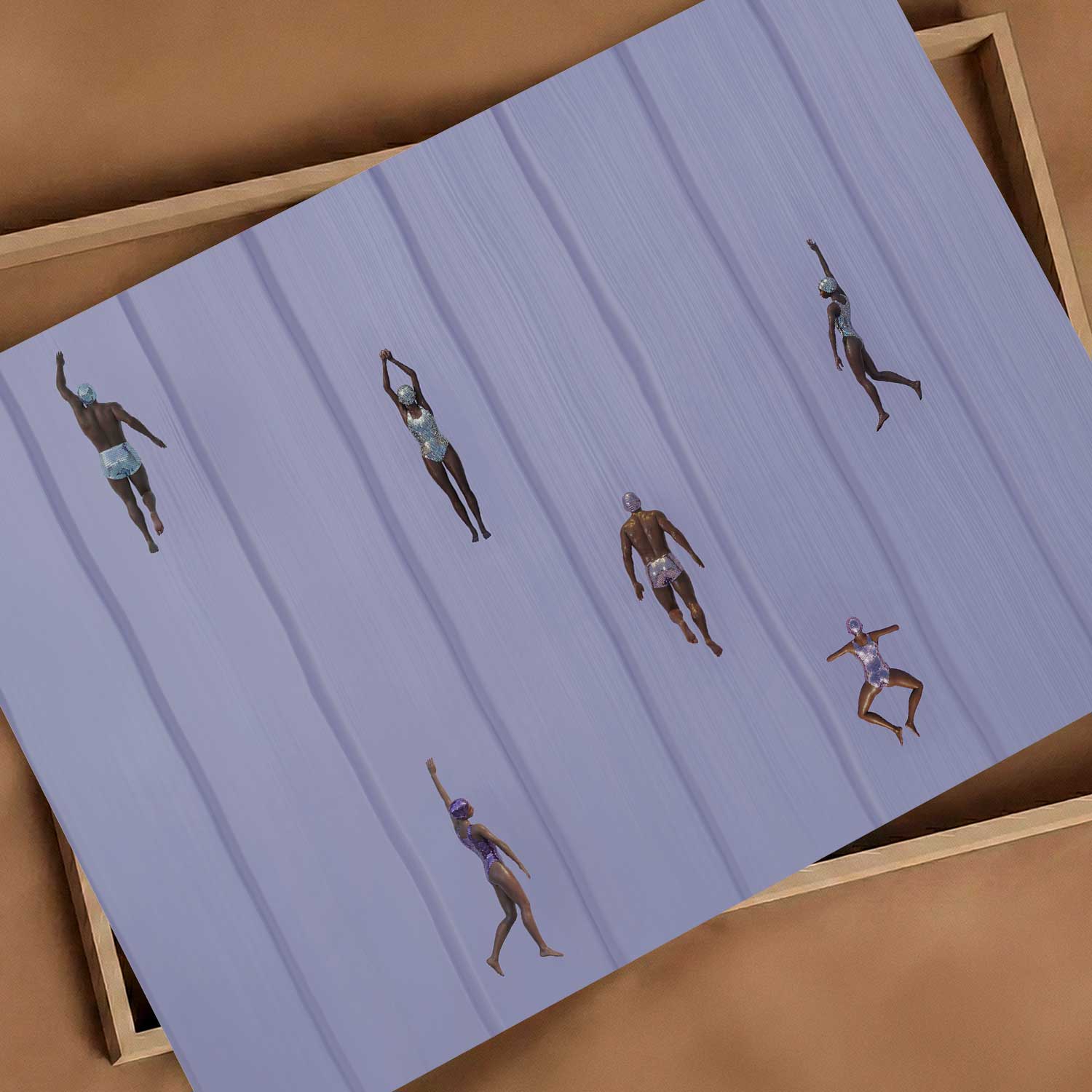 Purple Escape, Horizontal, Art Print