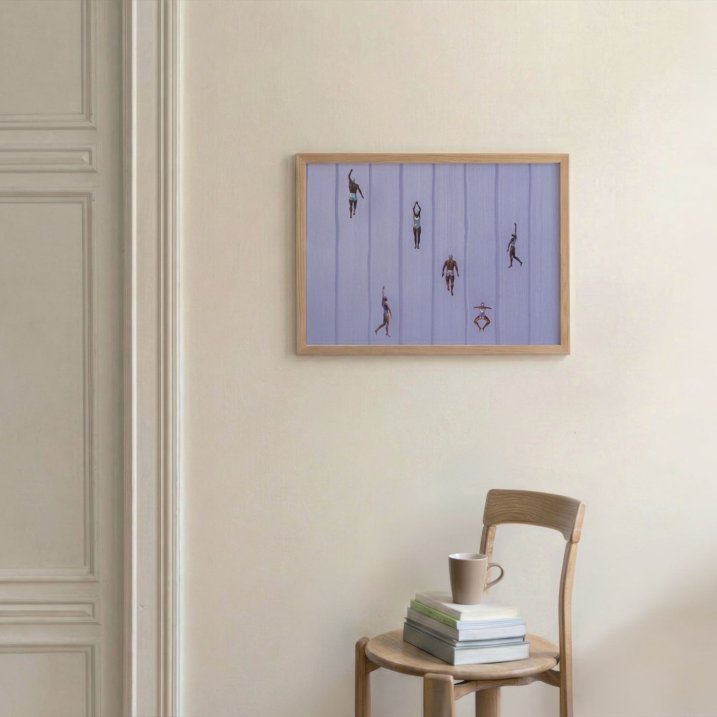 Purple Escape, Horizontal, Framed Art