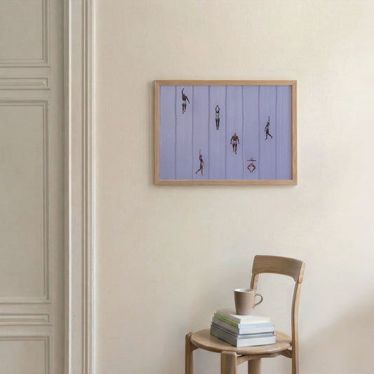 Purple Escape, Horizontal, Framed Art