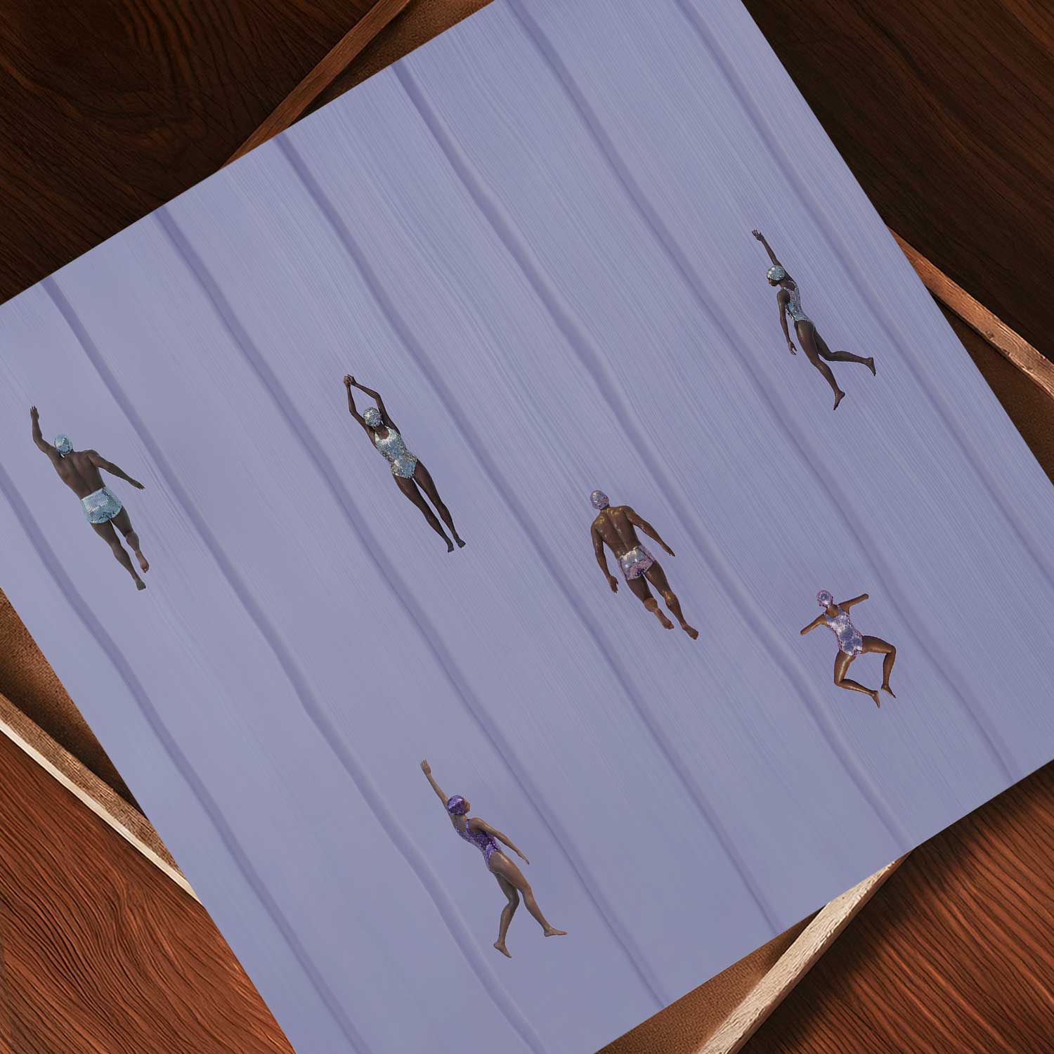 Purple Escape, Square, Art Print