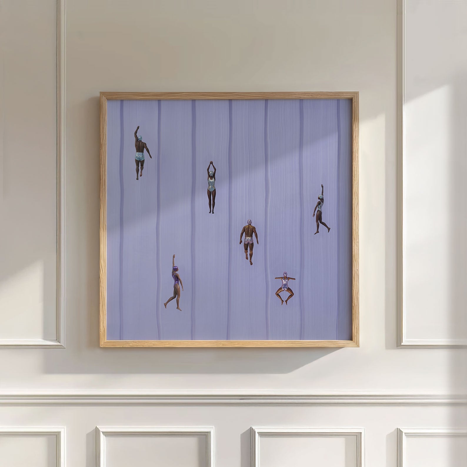 Purple Escape, Square, Wall Art