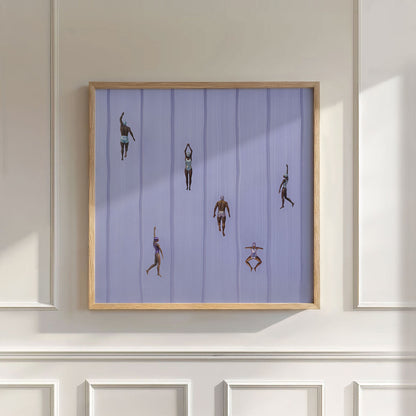 Purple Escape, Square, Wall Art