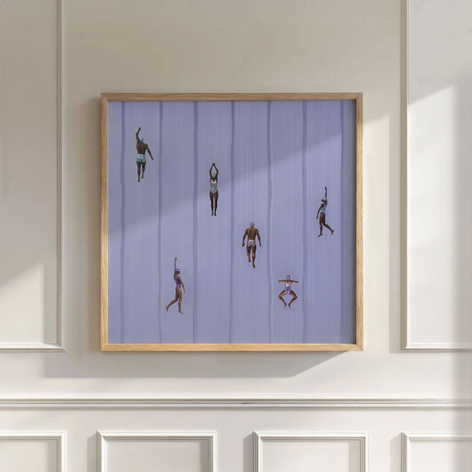 Purple Escape, Square, Wall Art