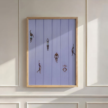 Purple Escape, Vertical, Wall Art